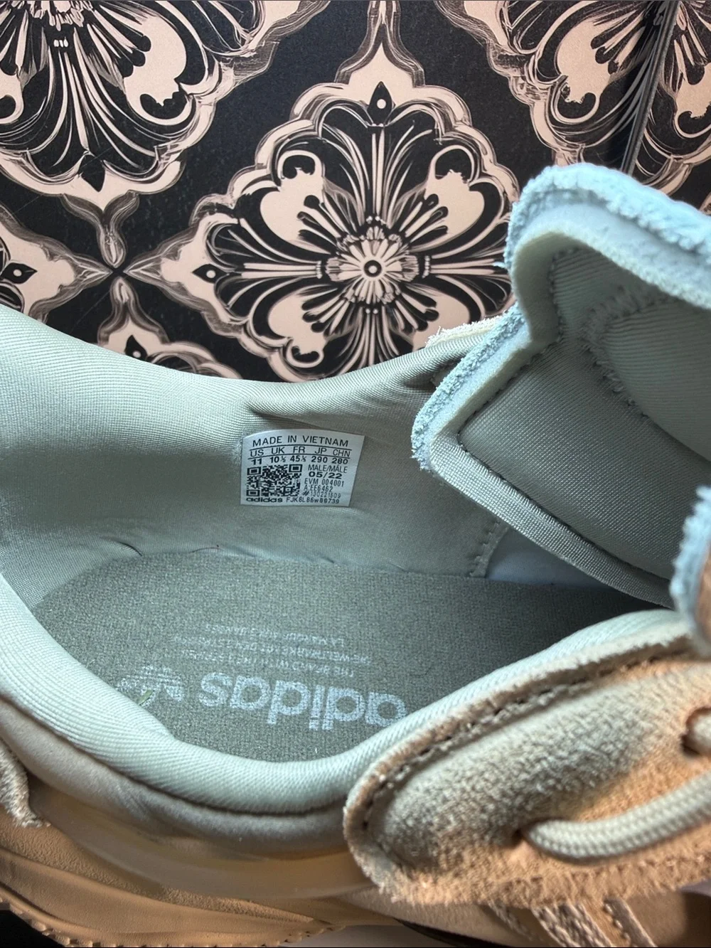 Adidas Adiprene Men’s Chunky Sneakers in Beige and Light Blue